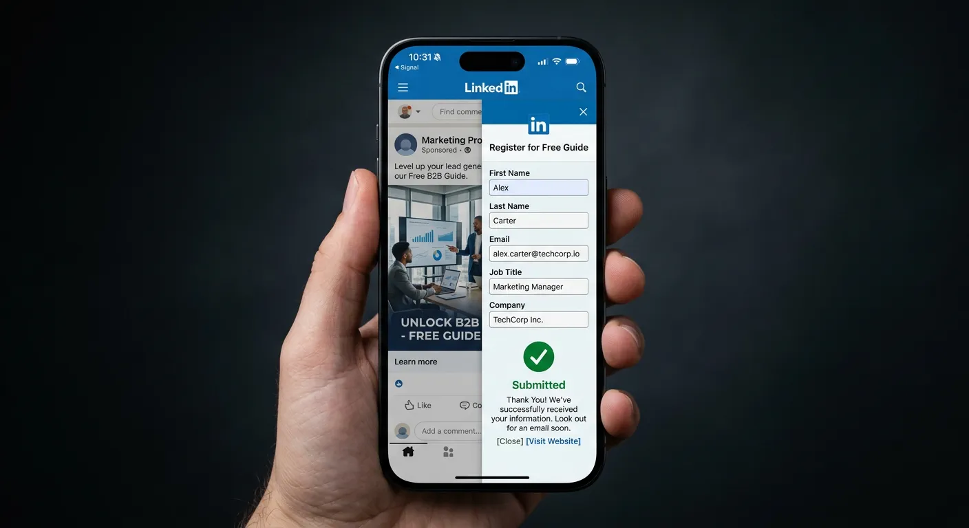 Visuel de formulaires de captation de contacts