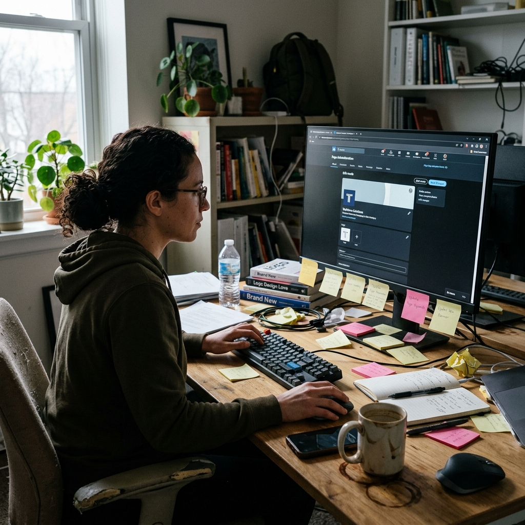 Company page management dashboard