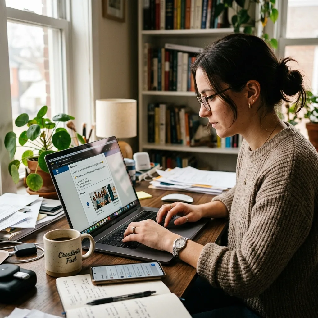 LinkedIn content feed showing carousel posts, articles, and newsletter notifications